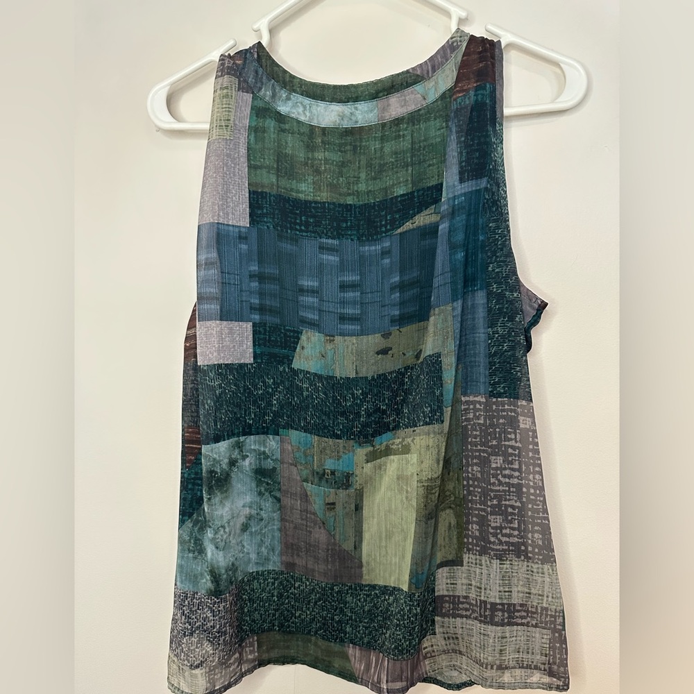 Christopher Banks sleeveless patchwork design tank PXL